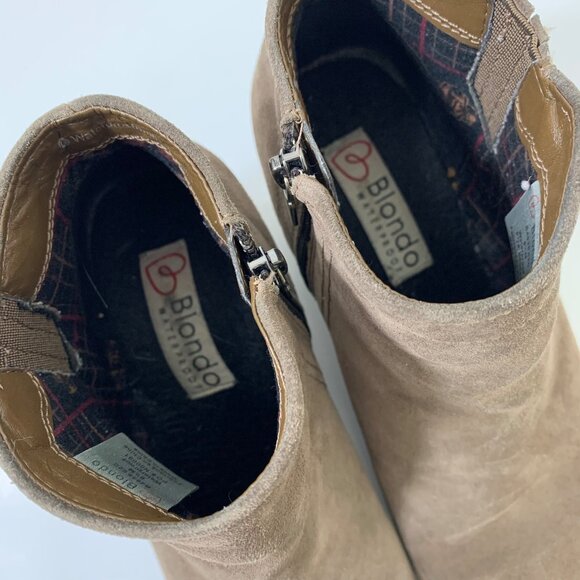 Blondo Women’s Valli Waterproof Mushroom Suede Booties Size 8.5 Streetwear - Picture 8 of 10